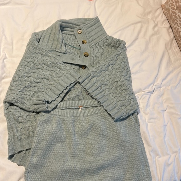 NWOT Free People Mae Sweater Set in Winding River - Size Large - Picture 3 of 5